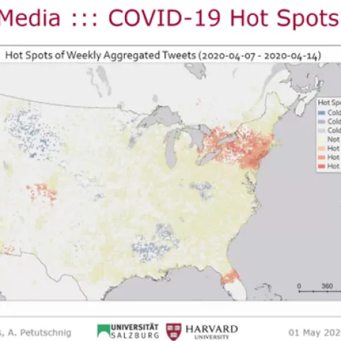 Hot Spot Analysis of COVID-19 Twitter Posts (Dr. Bernd Resch, U. Salzburg)