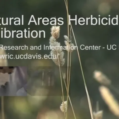 Natural areas herbicide calibration video