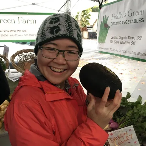 Ivana Li, scientist, artist and chef--and now recipient of the UC Davis Staff Assembly's Citation for Excellence Individual Award, Service category. (Photo by Deirdre Li)