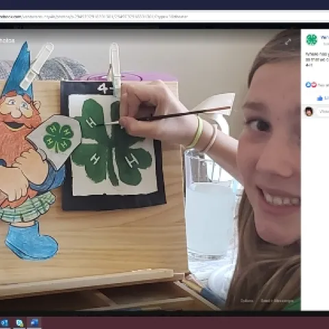 Ventura 4-H added the luck of the 4-H clover to Happy McGivins for Big Dig Day donations.