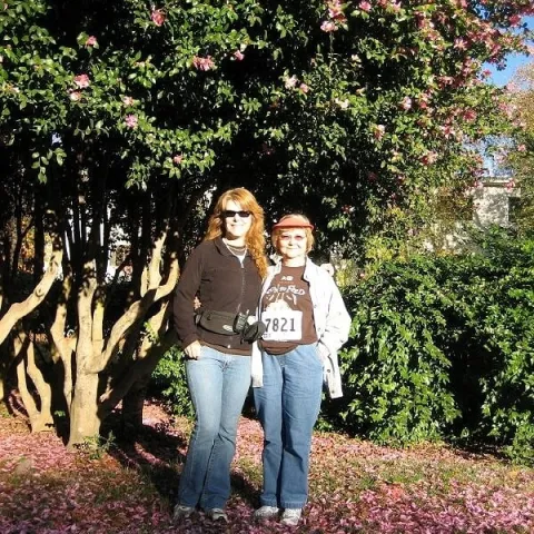 Mom and I, Run To Feed The Hungry in Sac (family photos provided by P. Pashby)