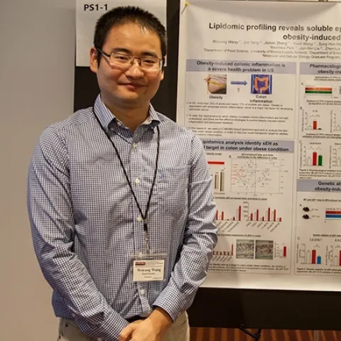 Weicang Wang, a postdoctoral scholar in the Bruce Hammock lab, is co-lead author of the PNAS paper.