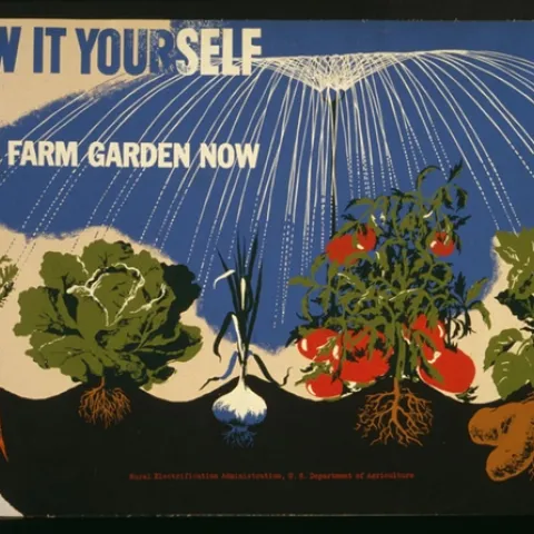 Grow it Yourself - Plan a Farm Garden Now, CA, 1942, USDA