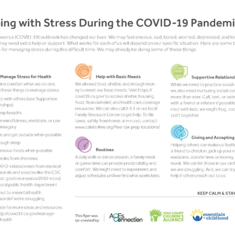 Coping With Stress During the COVID-19 Pandemic One-Pager Page 1