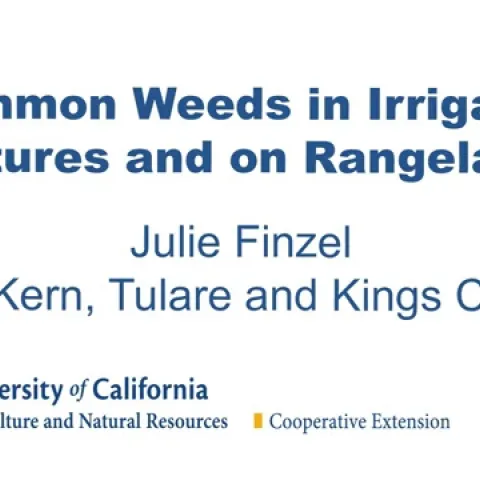 Weed Management for Small Acreage Workshop presentations