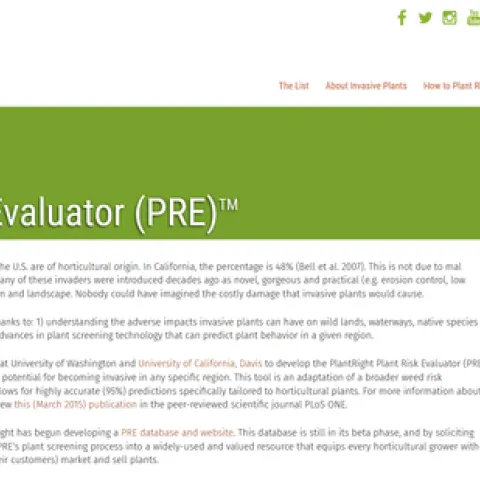 Plant Risk Evaluator (PRE)TM – PlantRight