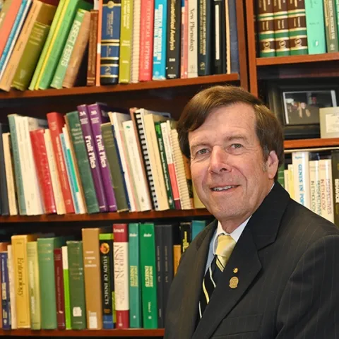 Frank Zalom, UC Davis distinguished professor and a past president of the Entomological Society of America, is a newly elected Honorary Member of the Entomological Society of America, the highest honor afforded an ESA member. (Photo by Kathy Keatley Garvey)