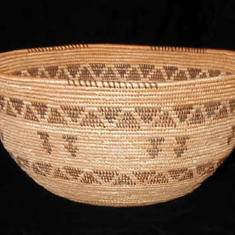 Deergrass coiled basket