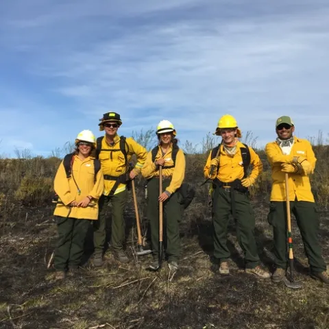 CCPBA members after a prescribed burn at Santa Lucia Preserve in Monterey County