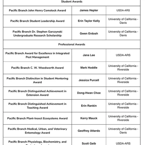 The 2022 winners of the PBESA awards