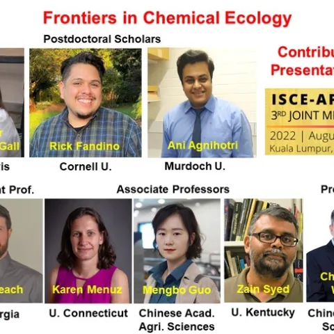 These scientists will participate in the international symposium, "The Frontiers in Chemical Ecology."