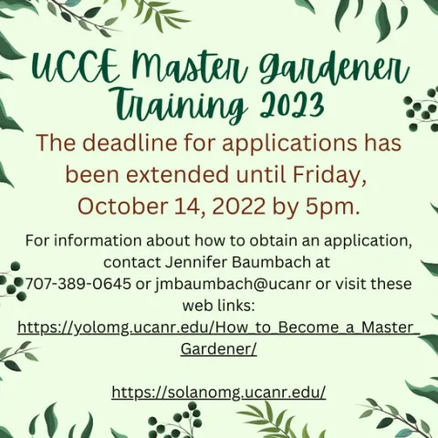 UCCE Master Gardener Training 2023