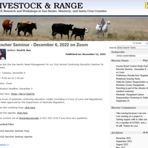 UCCE Livestock & Range blog