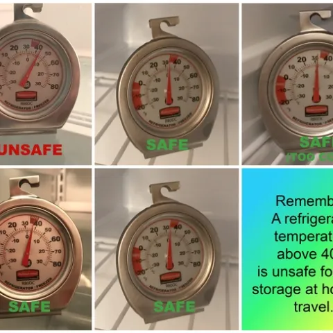 Refrigerator temperature ranges: what's safe and what's not safe? Photo by Maureen Ladley
