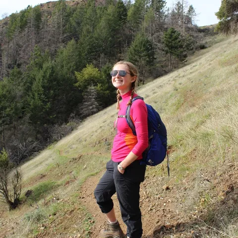 Entomologist Grace Horne, shown in field work, is a doctoral student in the lab of UC Davis urban landscape entomologist Emily Meineke.