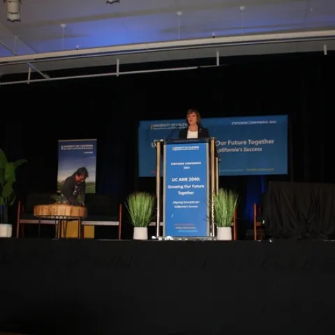 Opening session 2023 ANR Conference. Secretary Karen Ross.