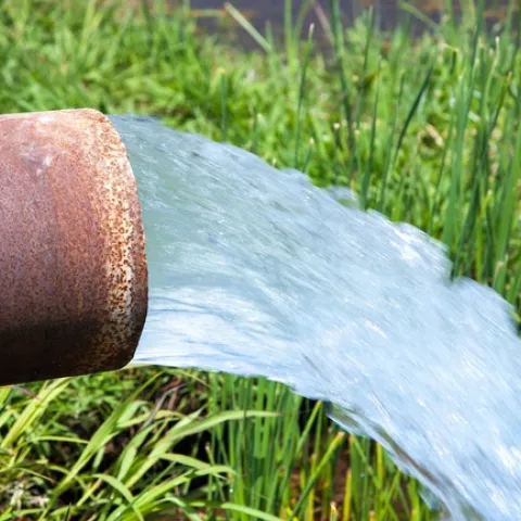 Groundwater use in rice fields in Yuba County, California. Dale Kolke / California Department of Water Resources