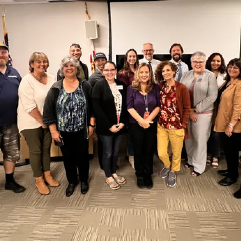 Group photo with UC Cooperative Extension staff
