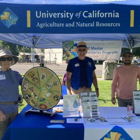 Volunteers at Earth Day 2024 in Graceda Park, Modesto.