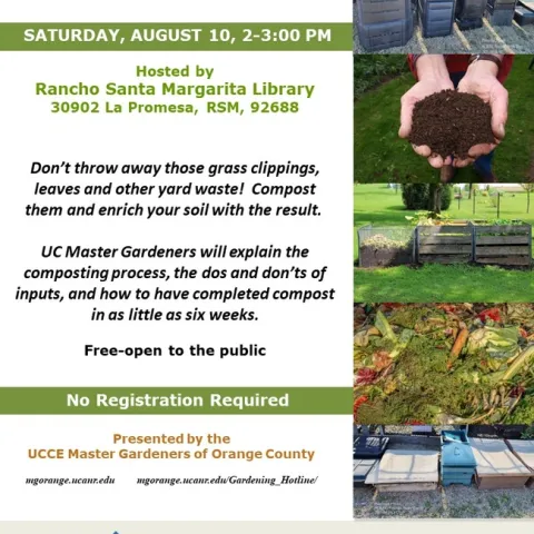 Turn Yard Waste into Garden Gold – Learn Composting with UC Master Gardeners