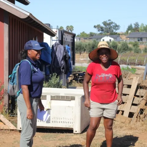 Chandra Richards (left) and Joyce Nkhoma (right). All photos by Saoimanu Sope.