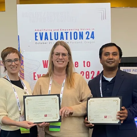 Jen Sedell, Katherine Webb-Martinez and Roshan Nayak.