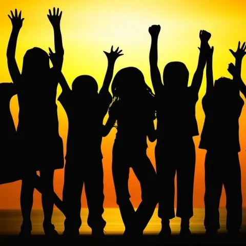 Banner with youth