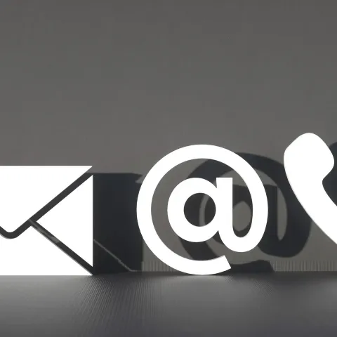 Icons showing various methods of contact