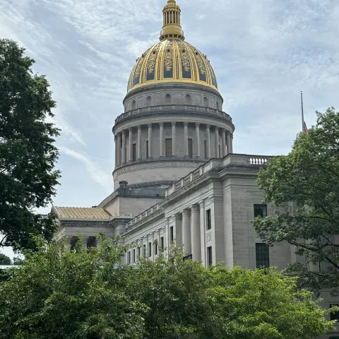 Side view of West Virginia Capitol building