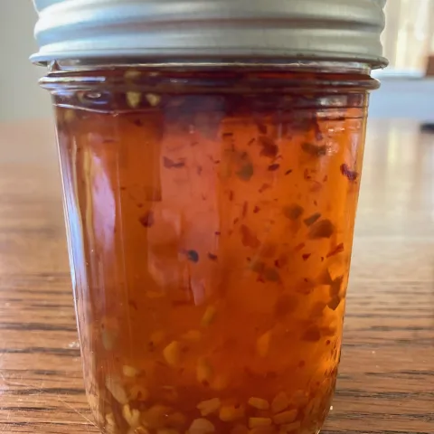 jar with thai sauce