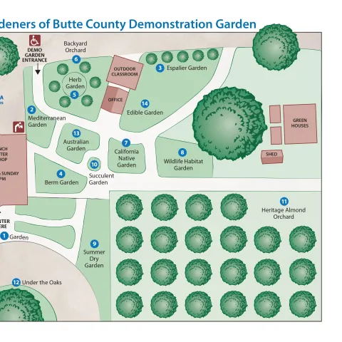 Demo Garden map