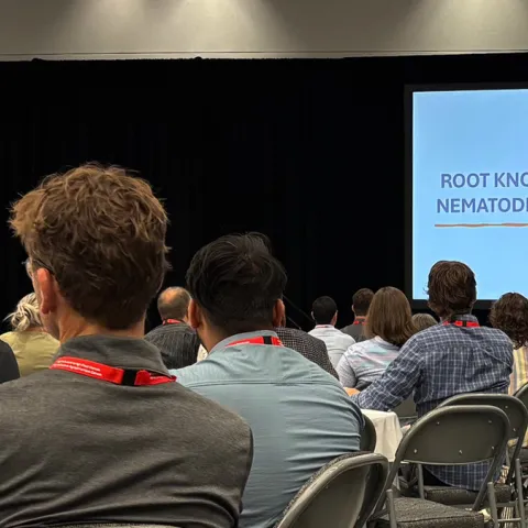 A plenary session at the Society of Nematologists' meeting in Victoria, B.C. (SON Photo)
