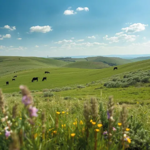 Grazing Cattle