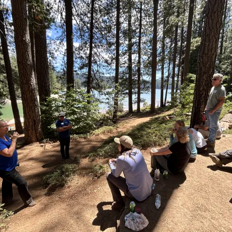 Post-Fire workshop participants at an in-person field day.