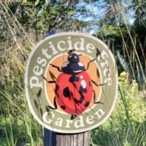 pesticide-free garden sign
