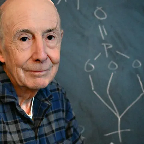 Bruce Hammock in his office