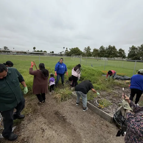 Gardening Oakley Family Resource Center in Santa Maria 