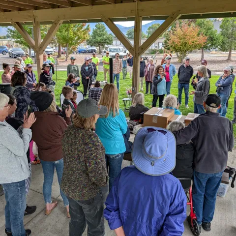 Monarch advocates gathering in Phoenix, Ore. (Photo courtesy of David James)