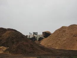 Fuel pile at Blue Lake Power