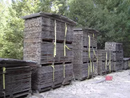 Air drying milled lumber