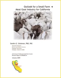 cover of Outlook for a Small Farm Meat Goat Industry for California