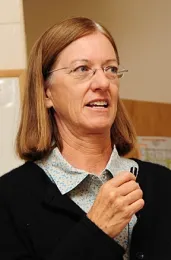 Yolo County Farm Advisor Rachael Long is co-coordinating the workshop. (Photo by Kathy Keatley Garvey)