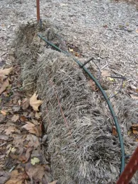 straw bale collapsed