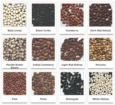 Bean variety photo collection