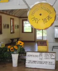 Gospel Flat, an honor system farm stand