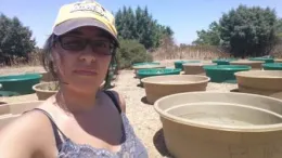 Ph.D. student Maribel Portilla (photographer, too)