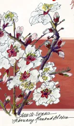 Artist/cookbook author Ann Evans drew this graphic for the invitation. She has created a seasonally inspired menu for the feast.