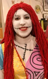 UC Davis student Gabriela Rivera, a member of the Entomology Club, opted not to be a bug, but a rag doll. (Photo by Kathy Keatley Garvey)