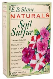 Soil sulfur lowers soil pH*