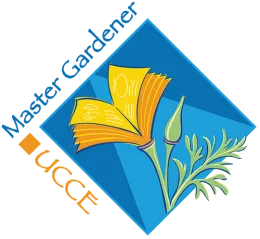 The logo for the UCCE Master Gardener Program blends our state flower, the California poppy (Eschscholzia californica) with the pages of a book, representing the program's focus on horticulture-related education.